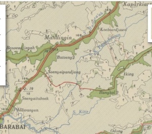 peta mandingin tahun 1920-1921, sumber KITLV
